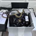 Chanel 19 Sequin Flap Bag Black product image 1, provided for visual reference and product detail review
