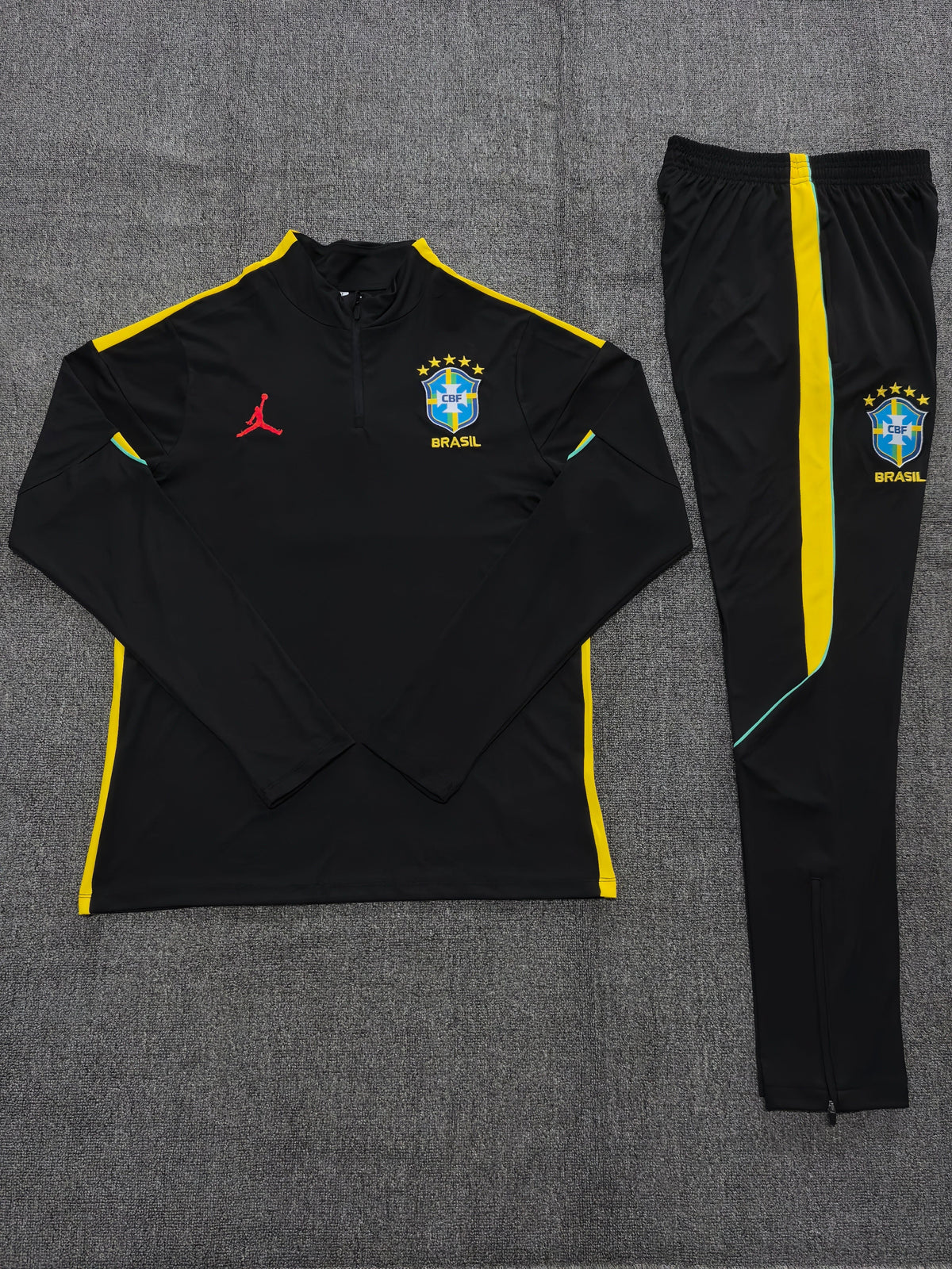Kids Brazil Training Tracksuits 2026 Football Kit Soccer product image 2