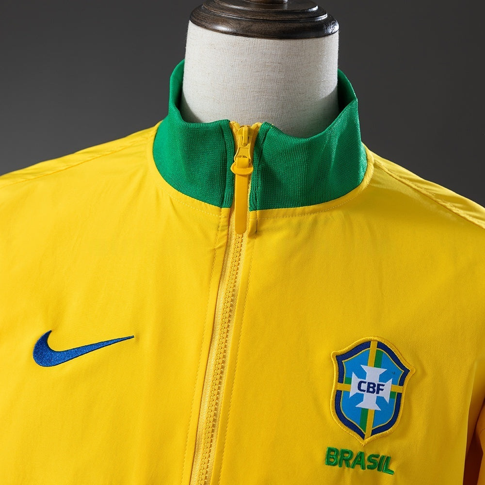 Brazil Windbreaker 2025/26 Yellow Football Jacket product image 2