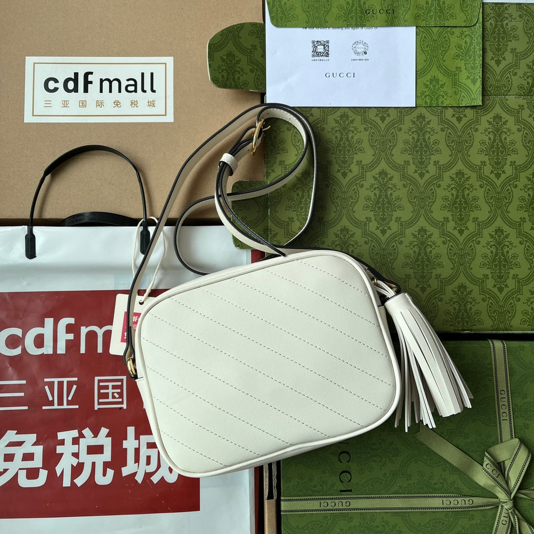 Gucci Blondie Small Shoulder White Leather Bag product image 6, provided for visual reference and product detail review