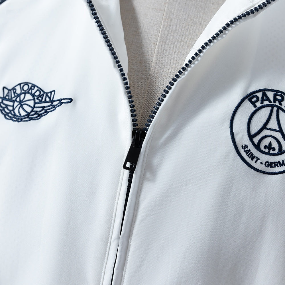 PSG Windbreaker 2025/26 White Football Soccer Jacket product image 5