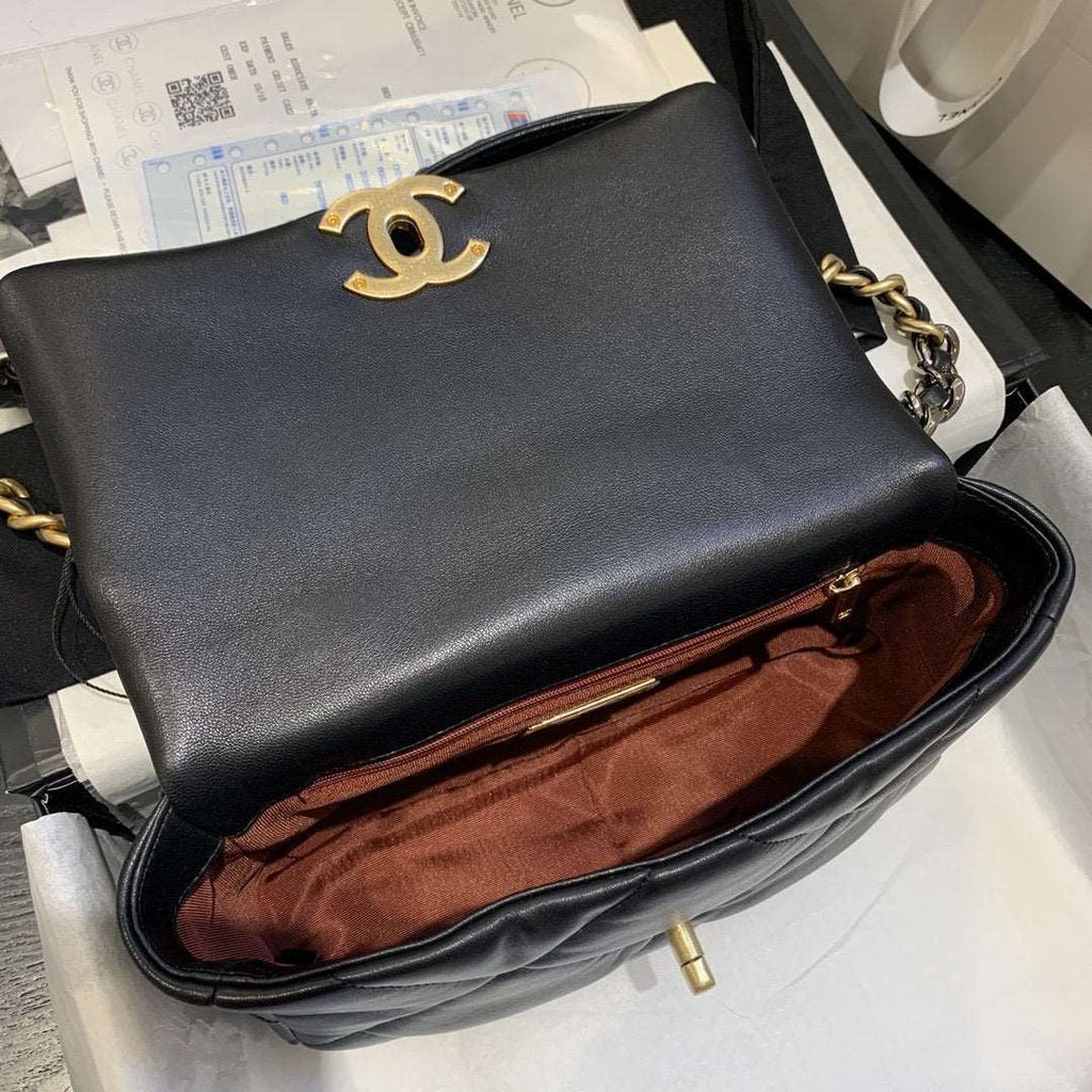 Chanel 19 Small Flap Bag Black product image 6, provided for visual reference and product detail review