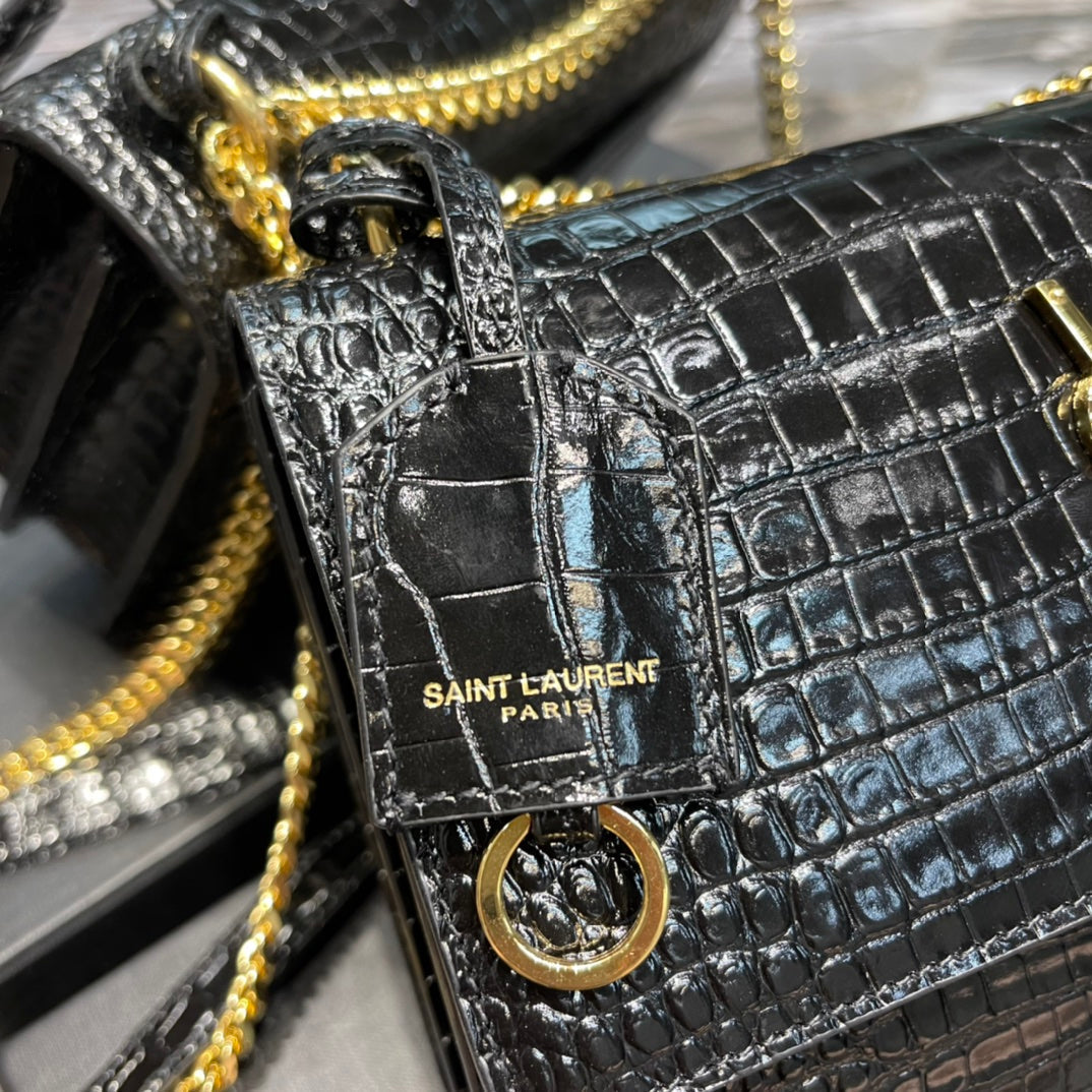 YSL Sunset Bag Small - Black product image 6, provided for visual reference and product detail review