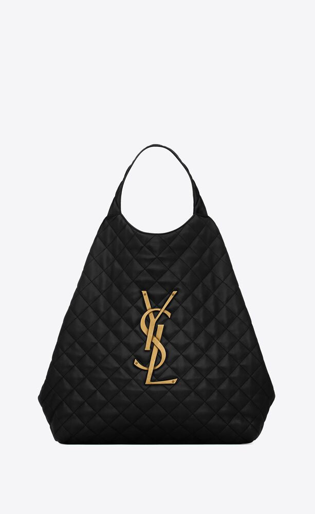 Saint Laurent Icare Maxi Shopping Bag in Quilted Lambskin - Black product image 5, provided for visual reference and product