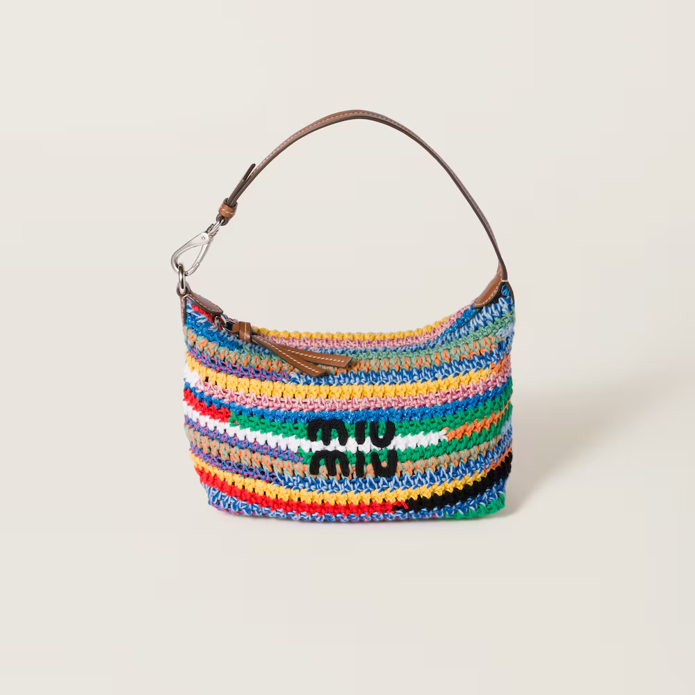 Miu Miu Multicolor Crochet Pouch - Multicolored product image 1, provided for visual reference and product detail review