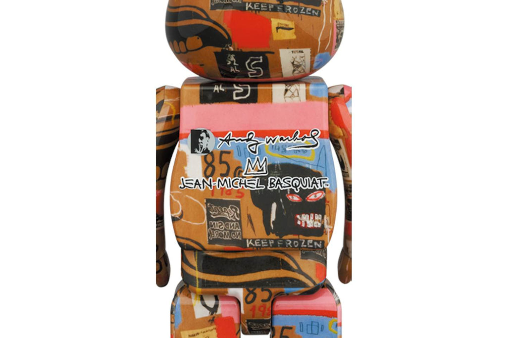 Bearbrick Andy Warhol x Jean-Michel Basquiat #2 100% & 400% Set product image 2, provided for visual reference and product