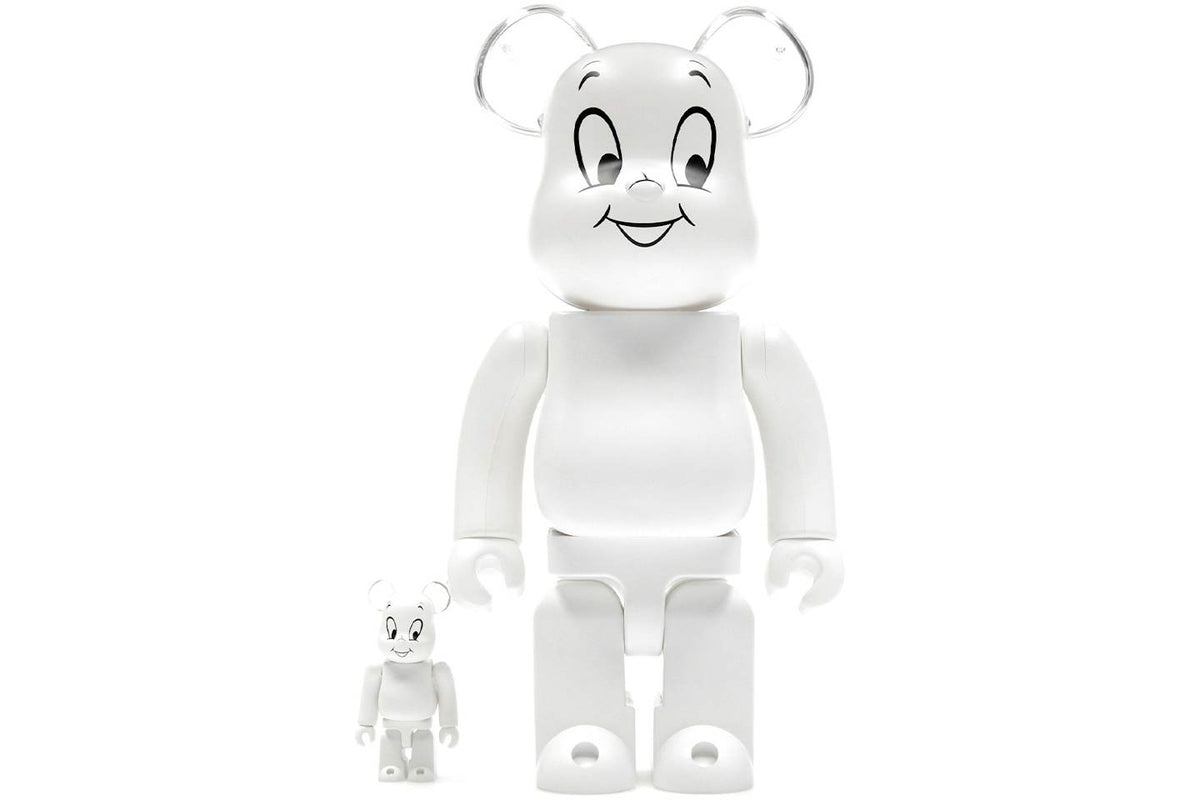 Bearbrick Casper the Friendly Ghost 100% & 400% Set - White product image 1, provided for visual reference and product