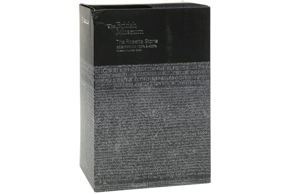 Bearbrick x British Museum Rosetta Stone Figure Set - 100% & 400% product image 4, provided for visual reference and product