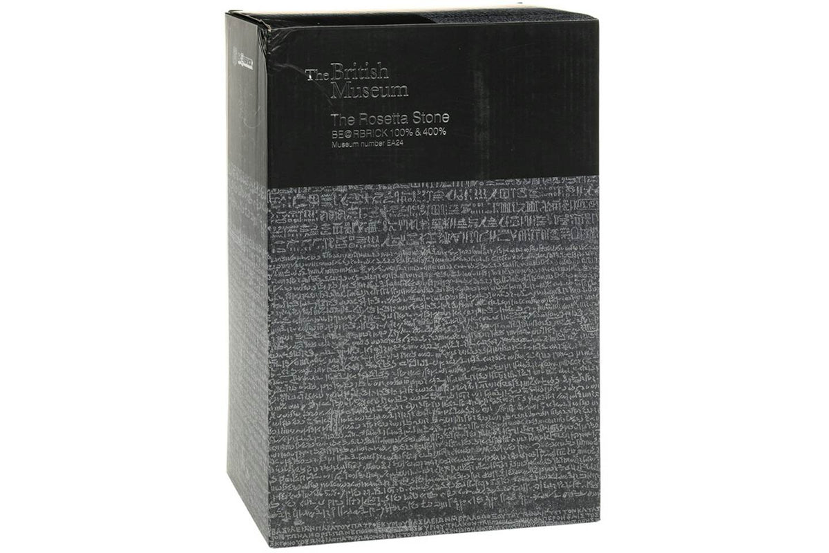Bearbrick x British Museum Rosetta Stone Figure Set - 100% & 400% product image 4, provided for visual reference and product