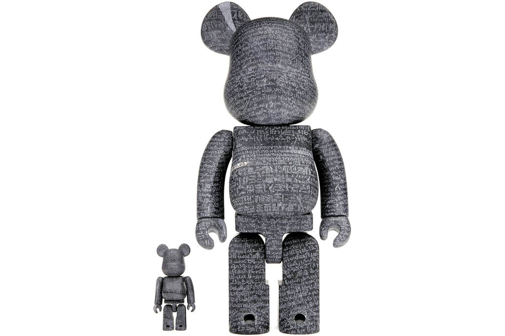 Bearbrick x British Museum Rosetta Stone Figure Set - 100% & 400% product image 1, provided for visual reference and product