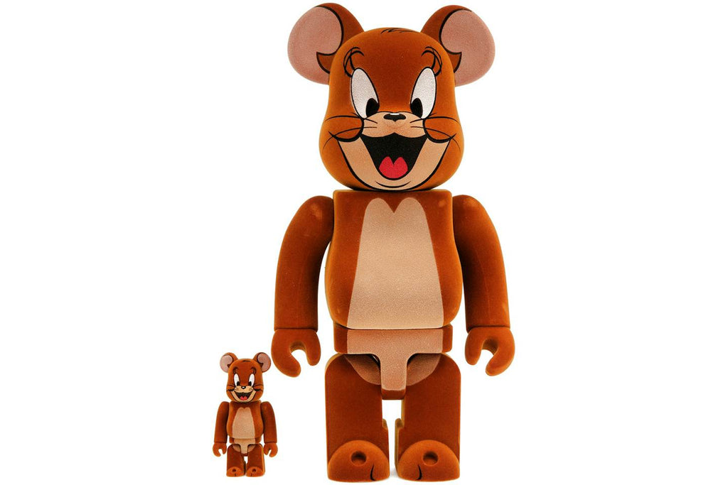 Bearbrick Tom and Jerry: Jerry Flocky 100% & 400% Set product image 1, provided for visual reference and product detail