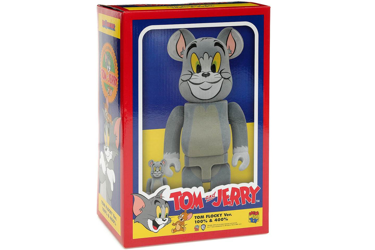 Bearbrick Tom and Jerry: Tom Flocky 100% & 400% Set product image 3, provided for visual reference and product detail review