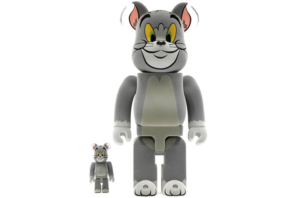 Bearbrick Tom and Jerry: Tom Flocky 100% & 400% Set product image 1, provided for visual reference and product detail review