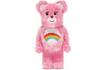 Bearbrick x Care Bears Cheer Bear Costume Version Figure - 400%, Pink product image 1, provided for visual reference and