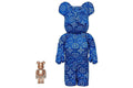 Bearbrick x CLOT x Nike Royale University Blue Silk Figure Set - 100% & 400% product image 1, provided for visual reference