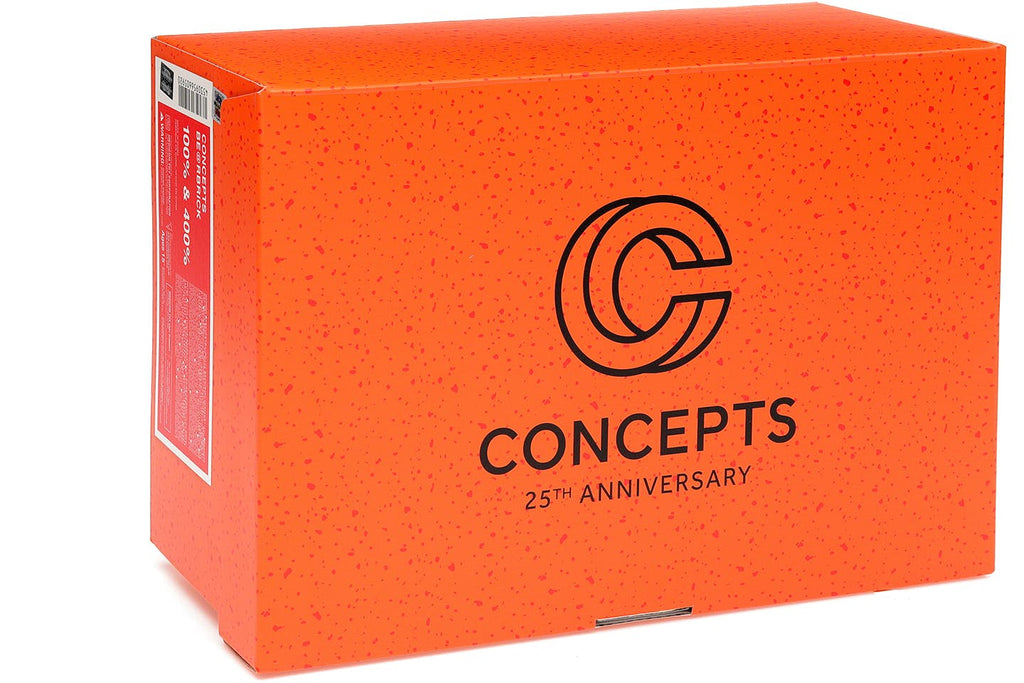 Bearbrick x Concepts Orange Lobster 100% & 400% Set product image 3, provided for visual reference and product detail review