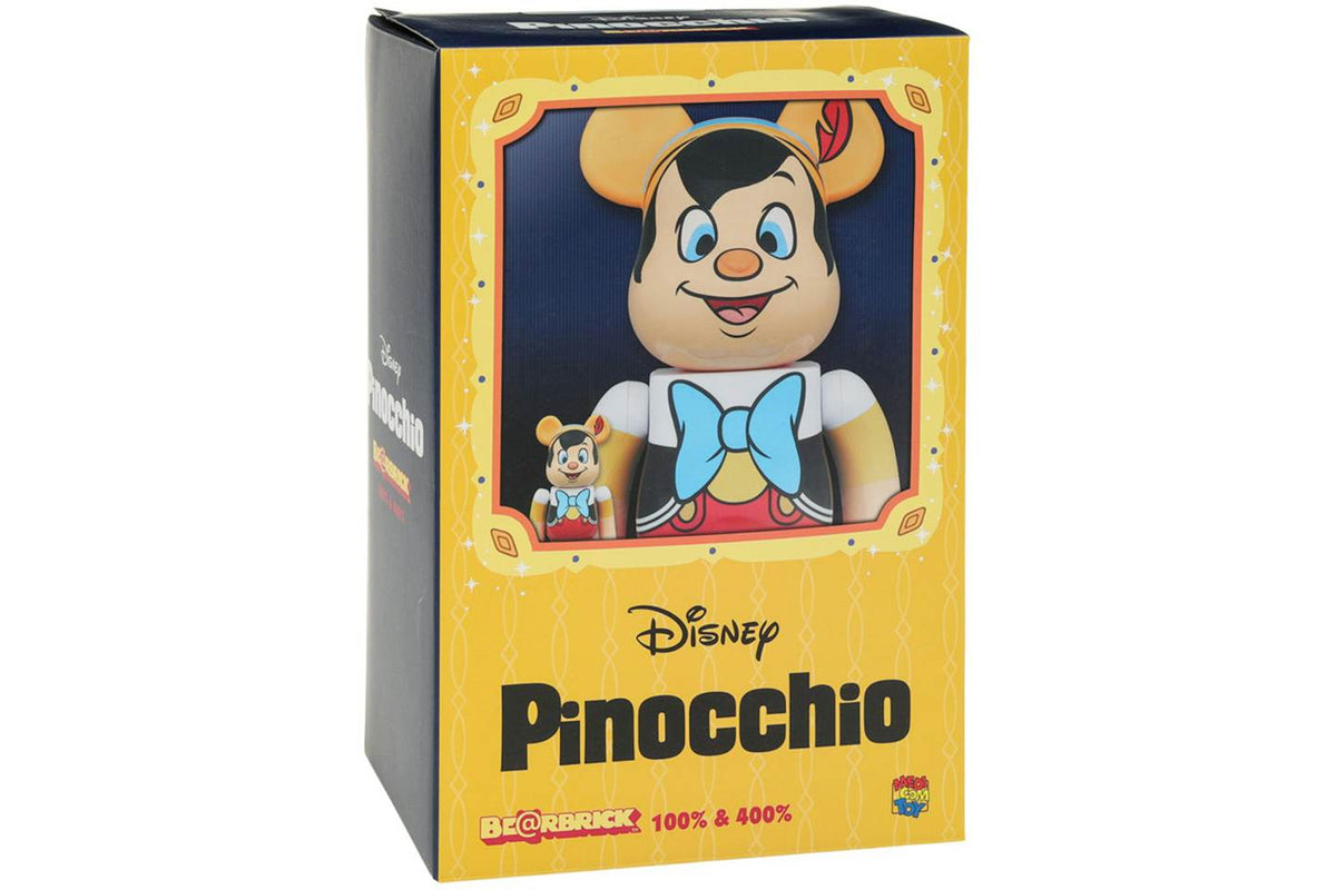 Bearbrick x Disney Pinocchio 100% & 400% Set product image 3, provided for visual reference and product detail review