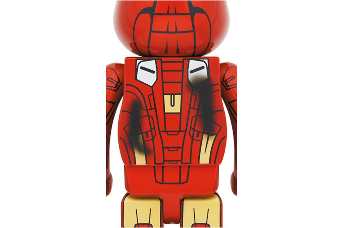 Bearbrick Marvel Iron Man 3 Mark VII Damage Version Figure - 400% product image 2, provided for visual reference and product
