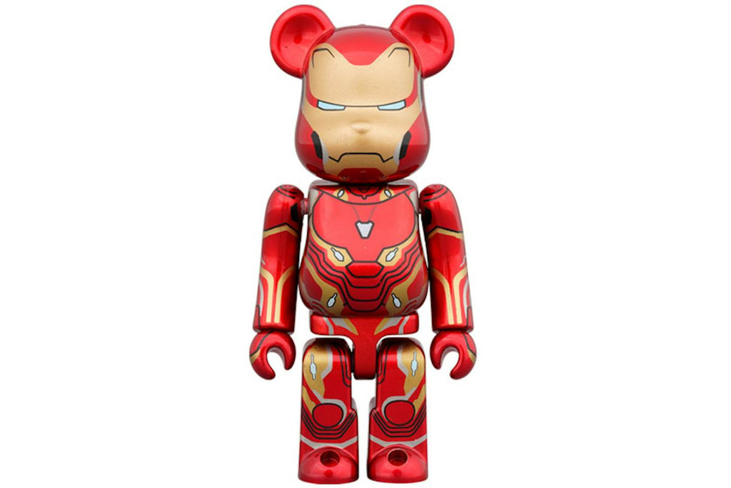 Bearbrick x Marvel Iron Man Mark 50 100% & 400% Set product image 2, provided for visual reference and product detail review