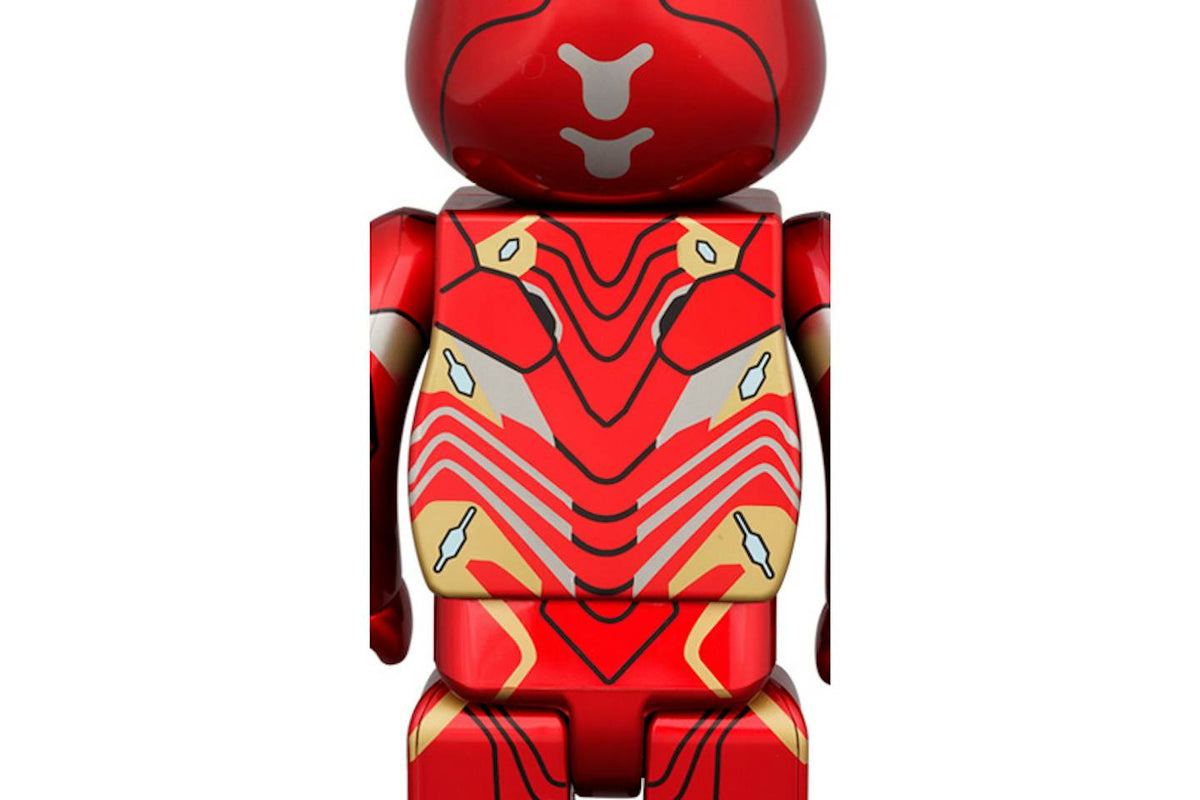 Bearbrick x Marvel Iron Man Mark 50 100% & 400% Set product image 3, provided for visual reference and product detail review