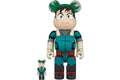 Bearbrick x My Hero Academia Izuku Midoriya 100% & 400% Set product image 1, provided for visual reference and product