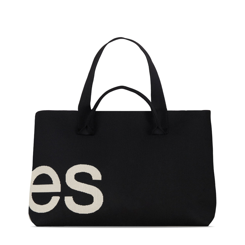 Curves Knit Tote (Black) product image 2, provided for visual reference and product detail review