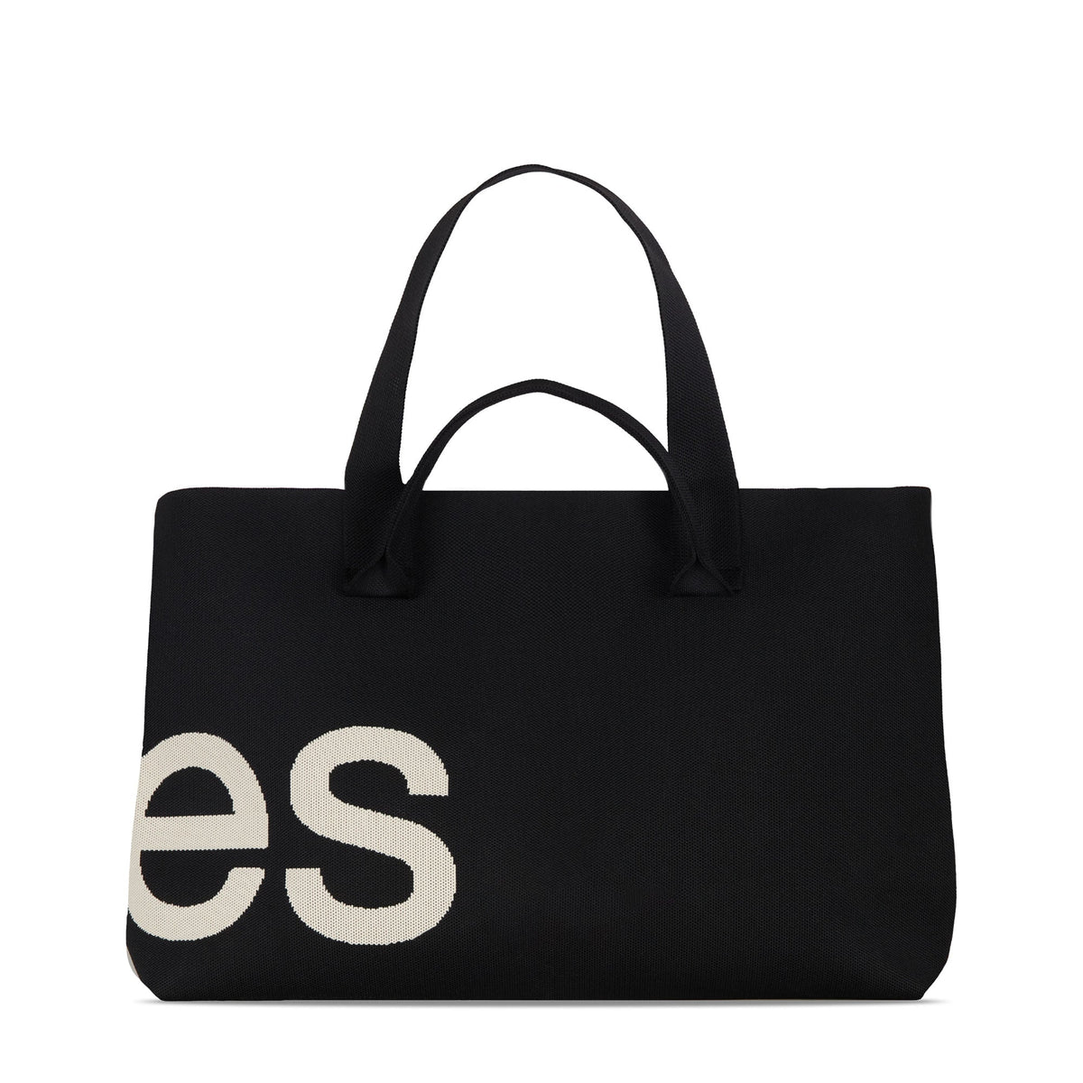 Curves Knit Tote (Black) product image 2, provided for visual reference and product detail review