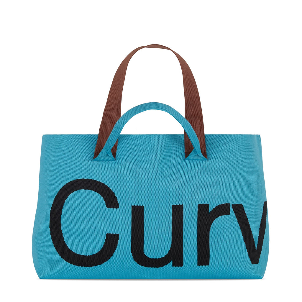 Curves Knit Tote (Cerulean) product image 1, provided for visual reference and product detail review