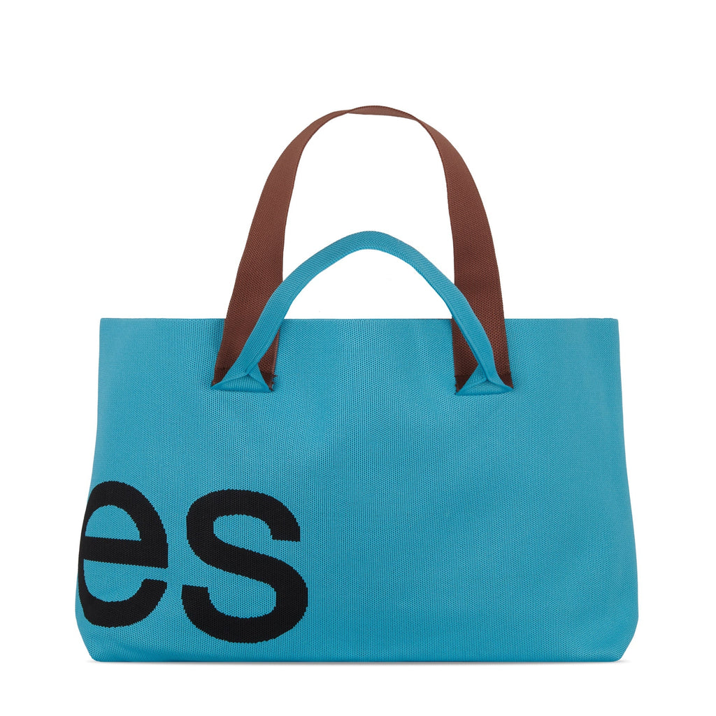 Curves Knit Tote (Cerulean) product image 2, provided for visual reference and product detail review