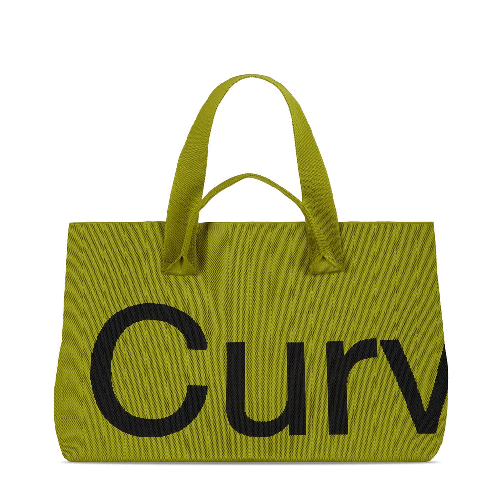 Curves Knit Tote (Lemongrass) product image 1, provided for visual reference and product detail review