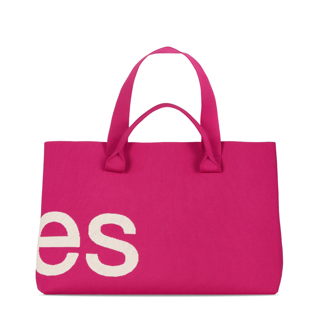 Curves Knit Tote (Raspberry) product image 2, provided for visual reference and product detail review