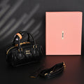 Miu Miu Black Matelassé Leather Top Handle Bag product image 1, provided for visual reference and product detail review