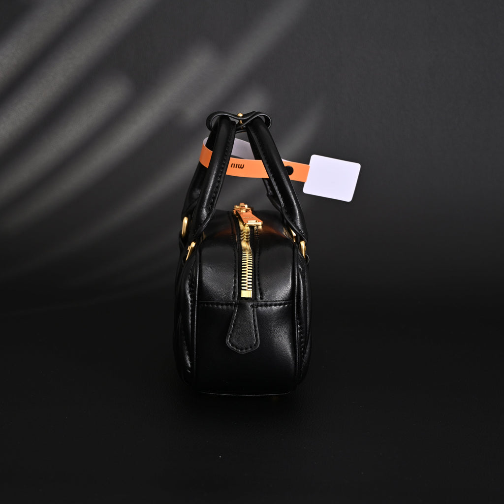 Miu Miu Black Matelassé Leather Top Handle Bag product image 13, provided for visual reference and product detail review