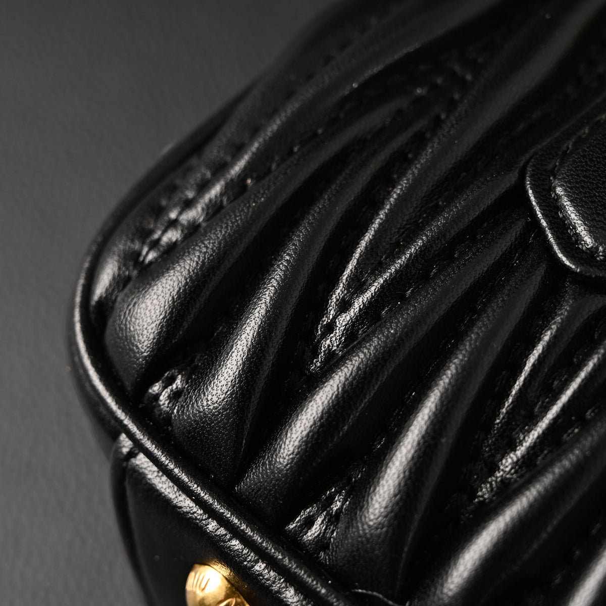 Miu Miu Black Matelassé Leather Top Handle Bag product image 15, provided for visual reference and product detail review