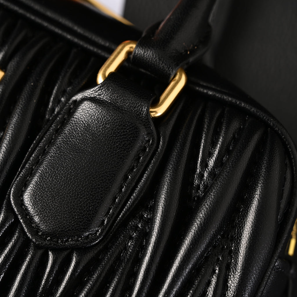Miu Miu Black Matelassé Leather Top Handle Bag product image 18, provided for visual reference and product detail review