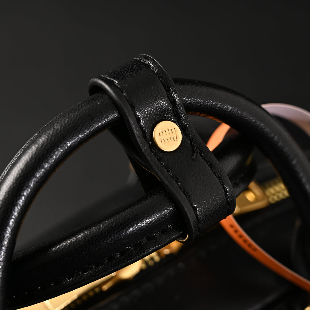 Miu Miu Black Matelassé Leather Top Handle Bag product image 20, provided for visual reference and product detail review