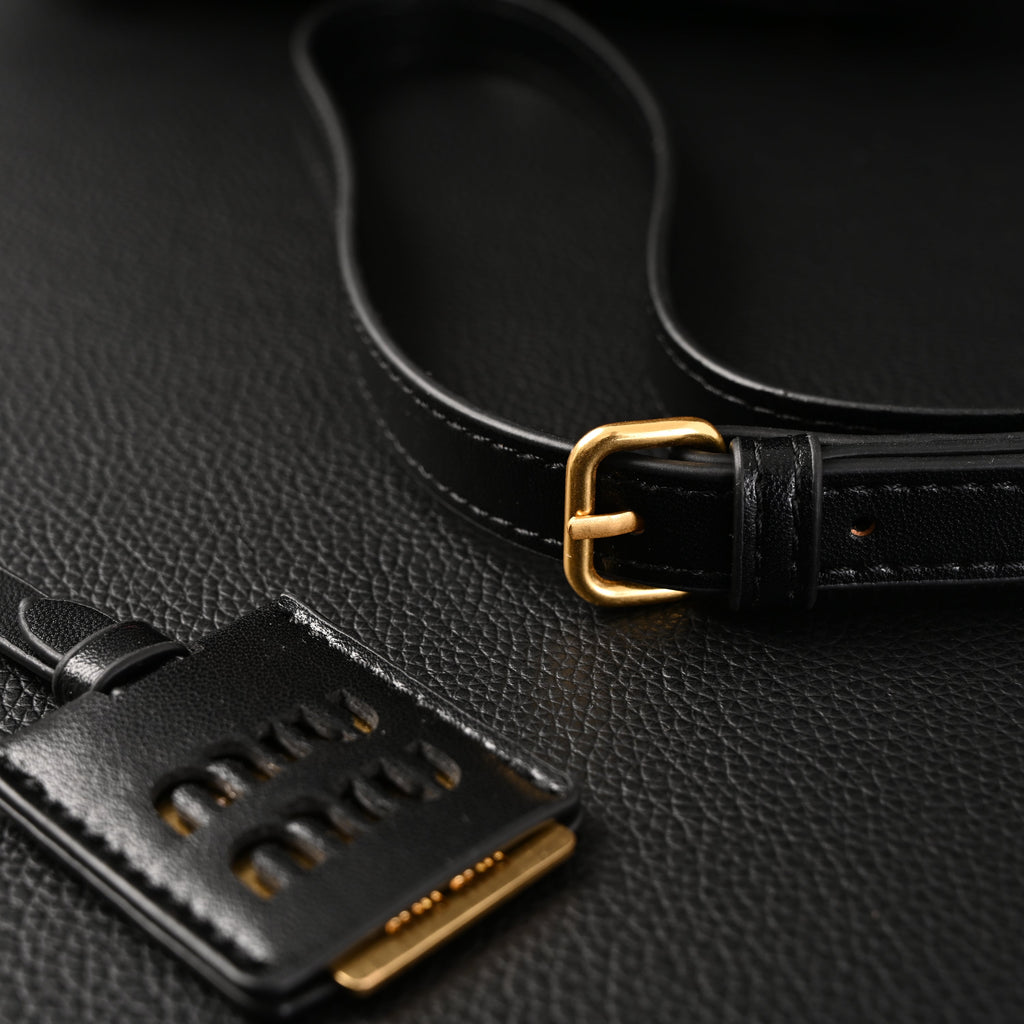 Miu Miu Black Matelassé Leather Top Handle Bag product image 4, provided for visual reference and product detail review