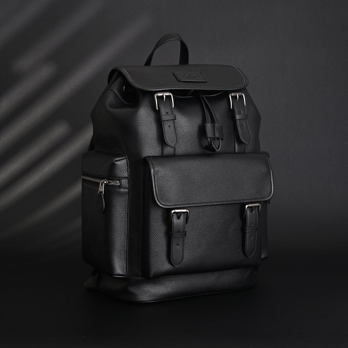 Prada Nylon & Leather Multi-Pocket Backpack – Black - Classic Black product image 5, provided for visual reference and