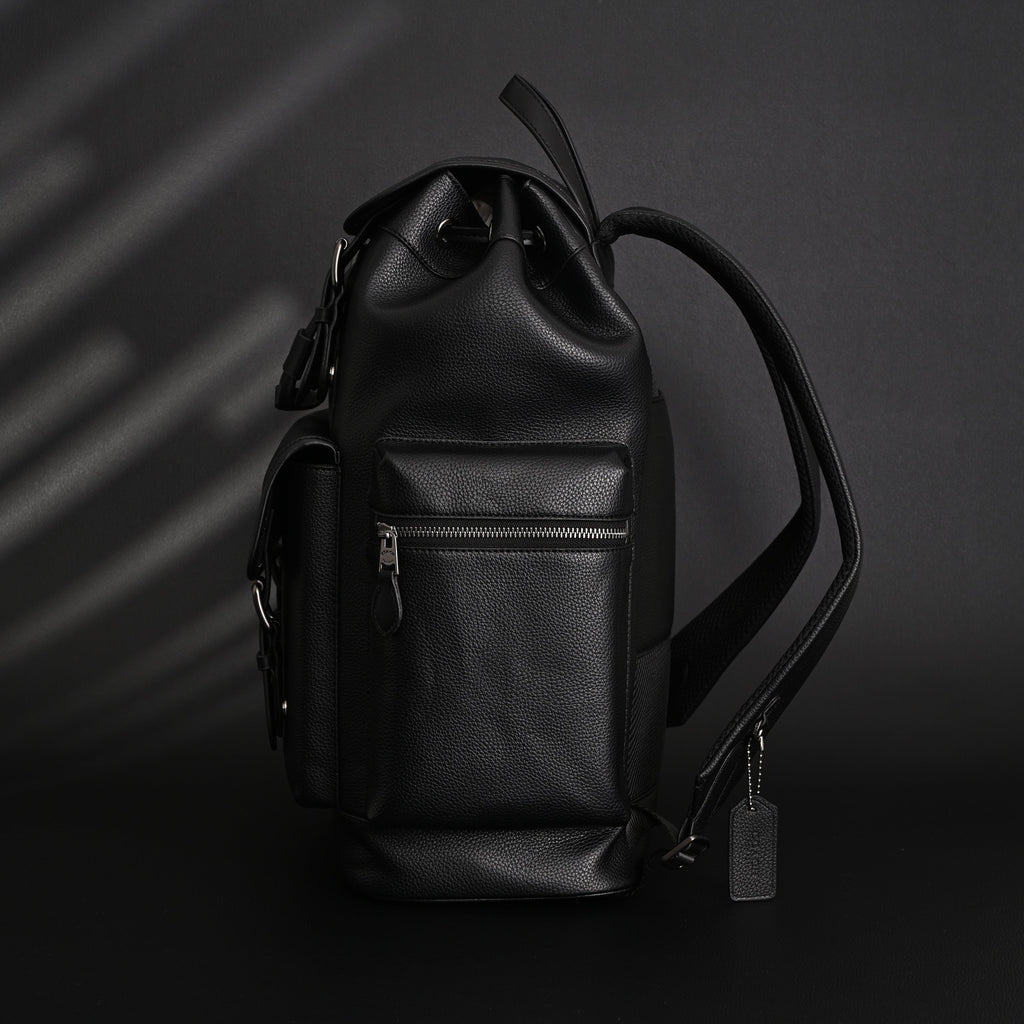 Prada Nylon & Leather Multi-Pocket Backpack – Black - Classic Black product image 8, provided for visual reference and