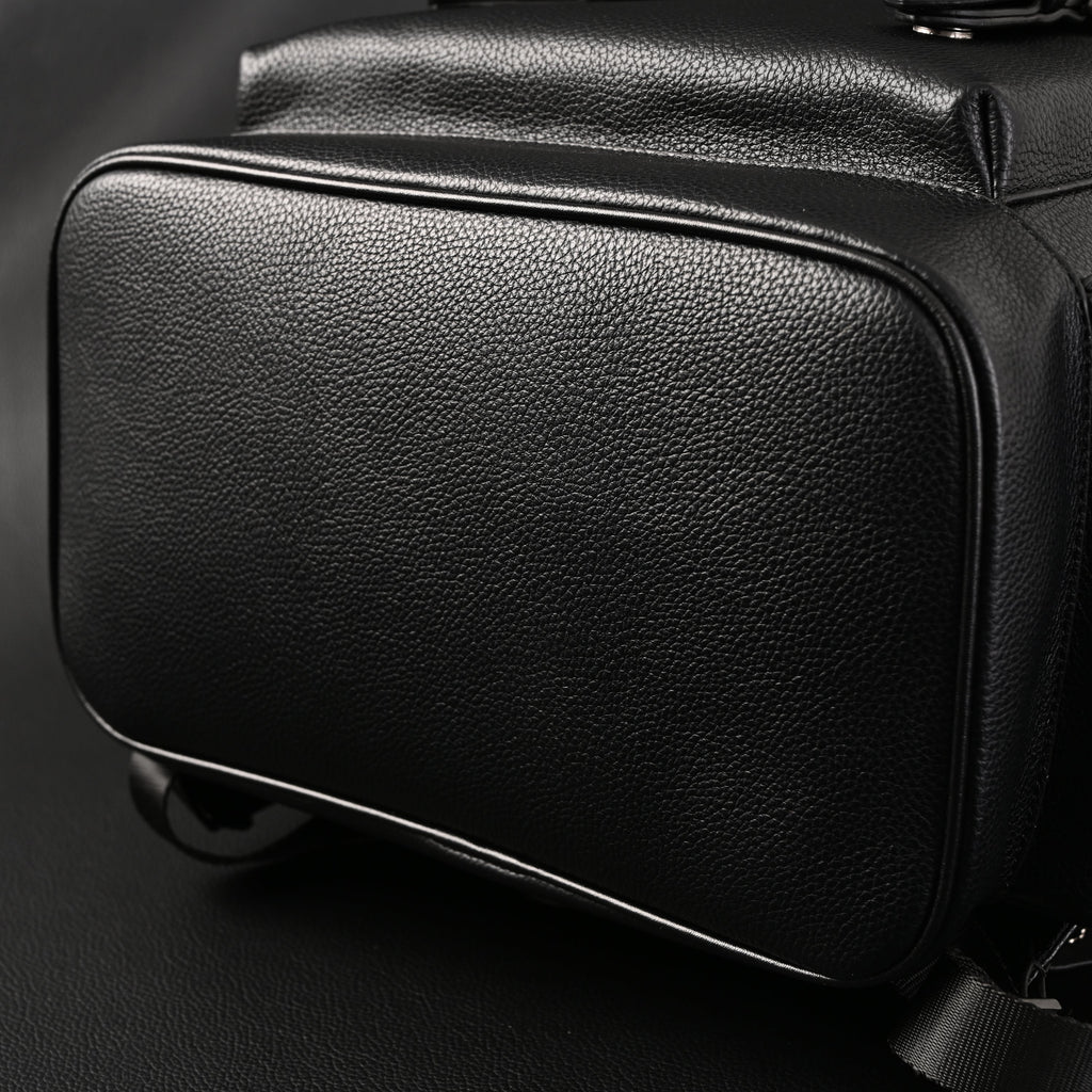 Prada Nylon & Leather Multi-Pocket Backpack – Black - Classic Black product image 10, provided for visual reference and