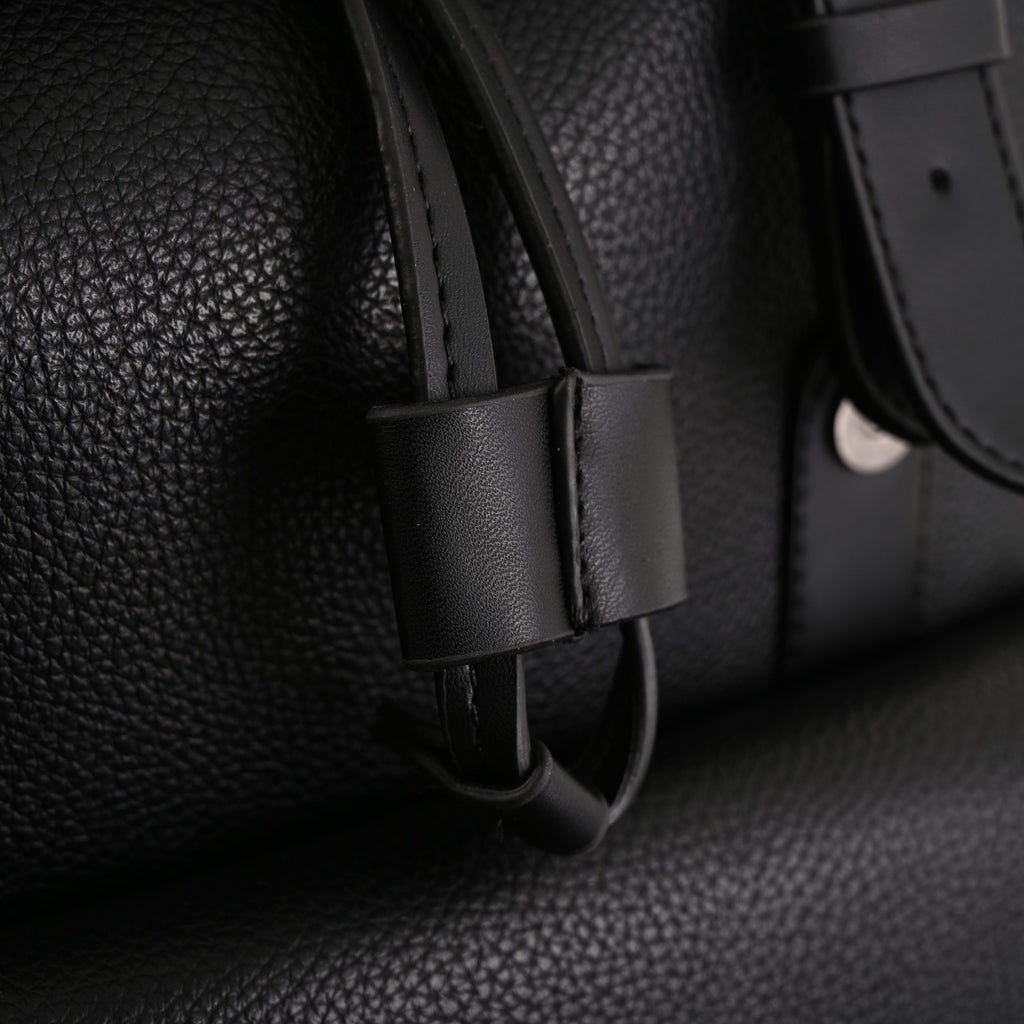 Prada Nylon & Leather Multi-Pocket Backpack – Black - Classic Black product image 4, provided for visual reference and