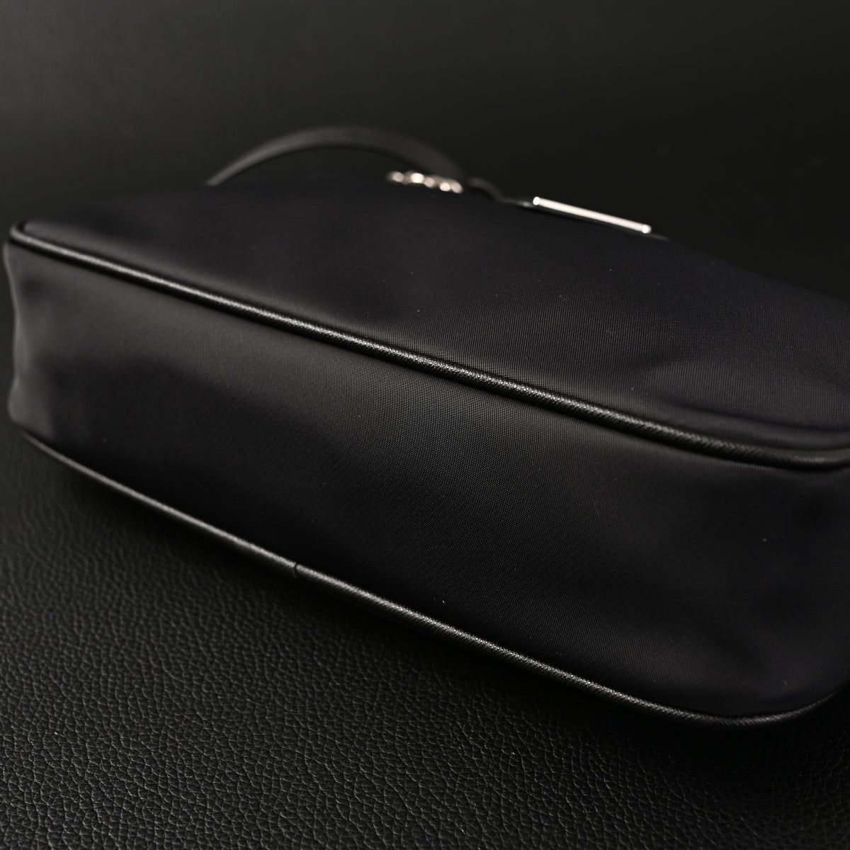 Prada Re-Edition 2005 Nylon Shoulder Bag – Black - Black with Silver-Tone Hardware product image 14, provided for visual