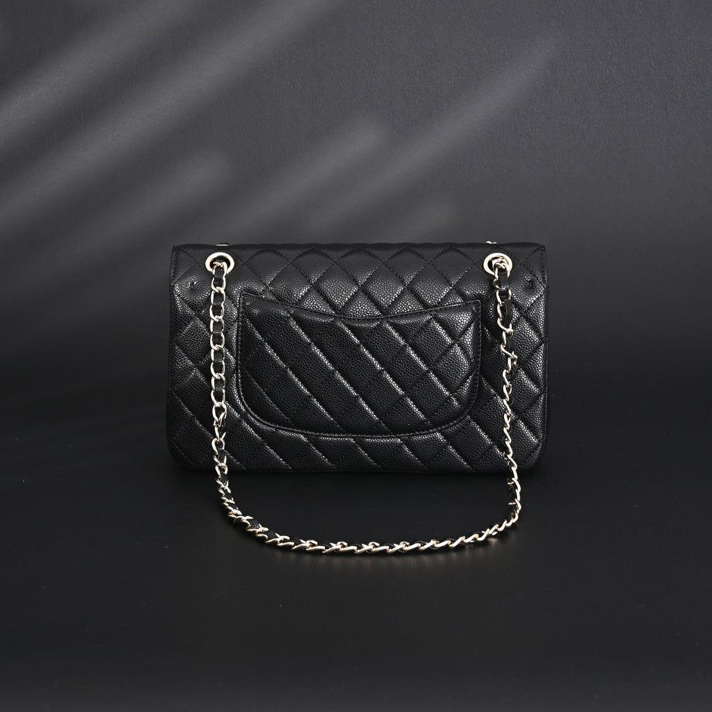 Chanel Classic Flap Bag – Black Quilted Caviar Leather with Gold-Tone Hardware product image 15, provided for visual