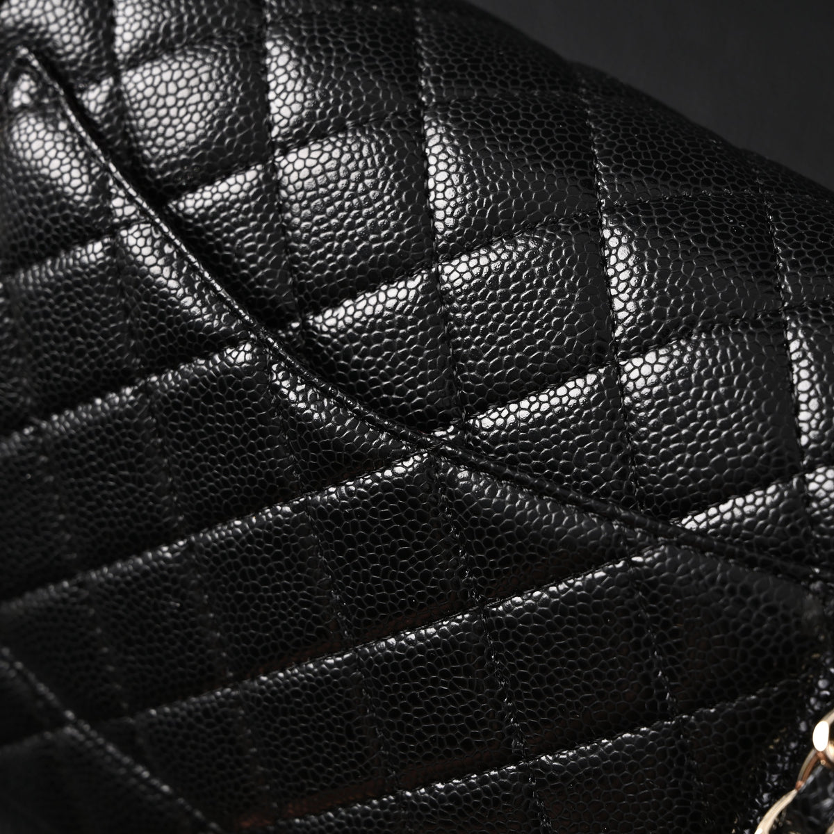 Chanel Classic Flap Bag – Black Quilted Caviar Leather with Gold-Tone Hardware product image 4, provided for visual