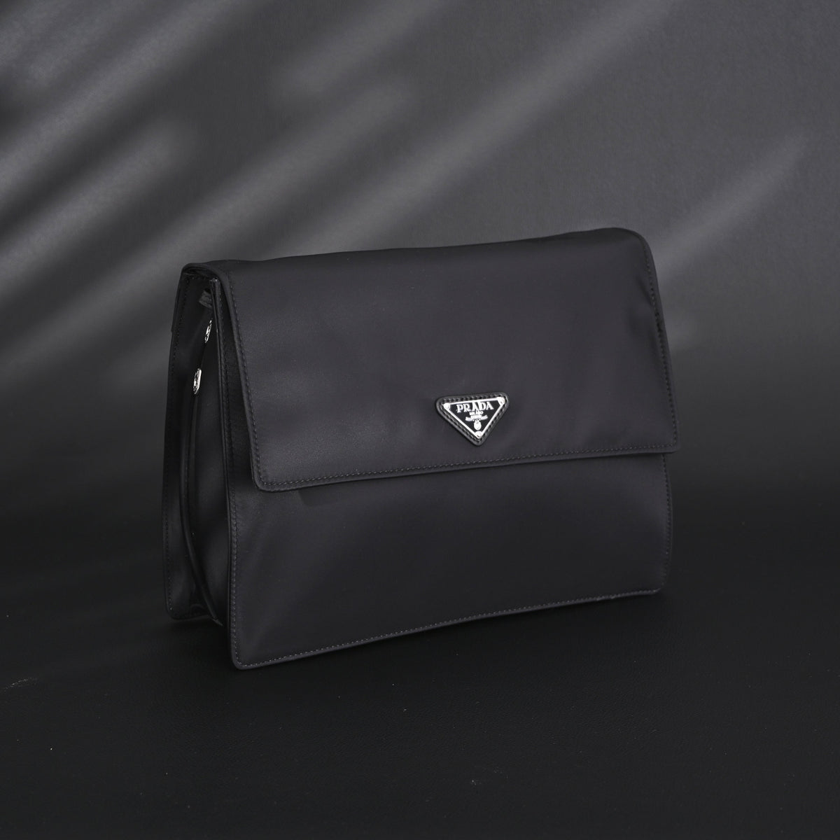 Prada Nylon Black Messenger Bag product image 2, provided for visual reference and product detail review