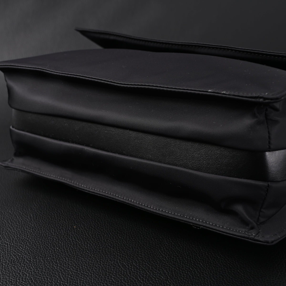Prada Nylon Black Messenger Bag product image 8, provided for visual reference and product detail review