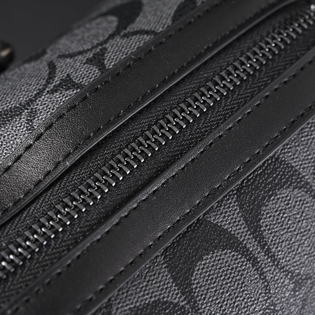 Coach Signature Duffel Bag – Black Monogram Canvas with Leather Trim product image 16, provided for visual reference and