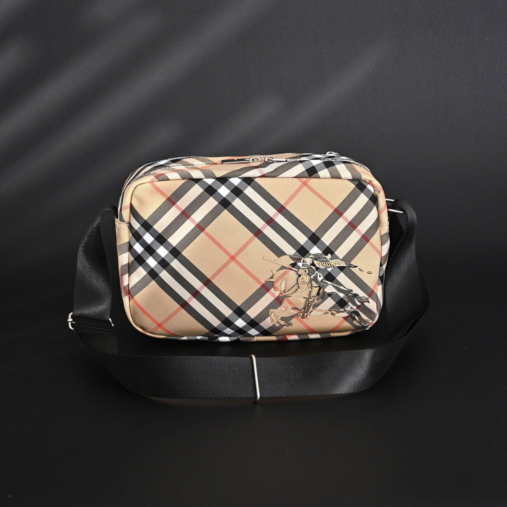 Burberry Vintage Check Canvas Crossbody Messenger Bag product image 13, provided for visual reference and product detail