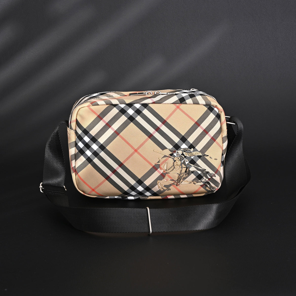 Burberry Vintage Check Canvas Crossbody Messenger Bag product image 13, provided for visual reference and product detail