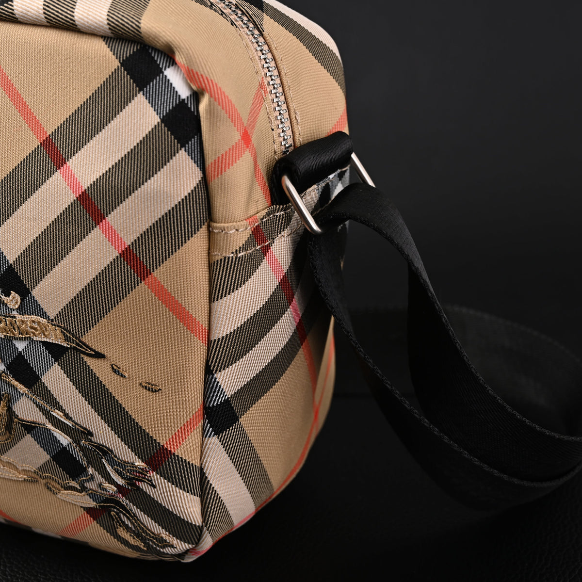 Burberry Vintage Check Canvas Crossbody Messenger Bag product image 6, provided for visual reference and product detail